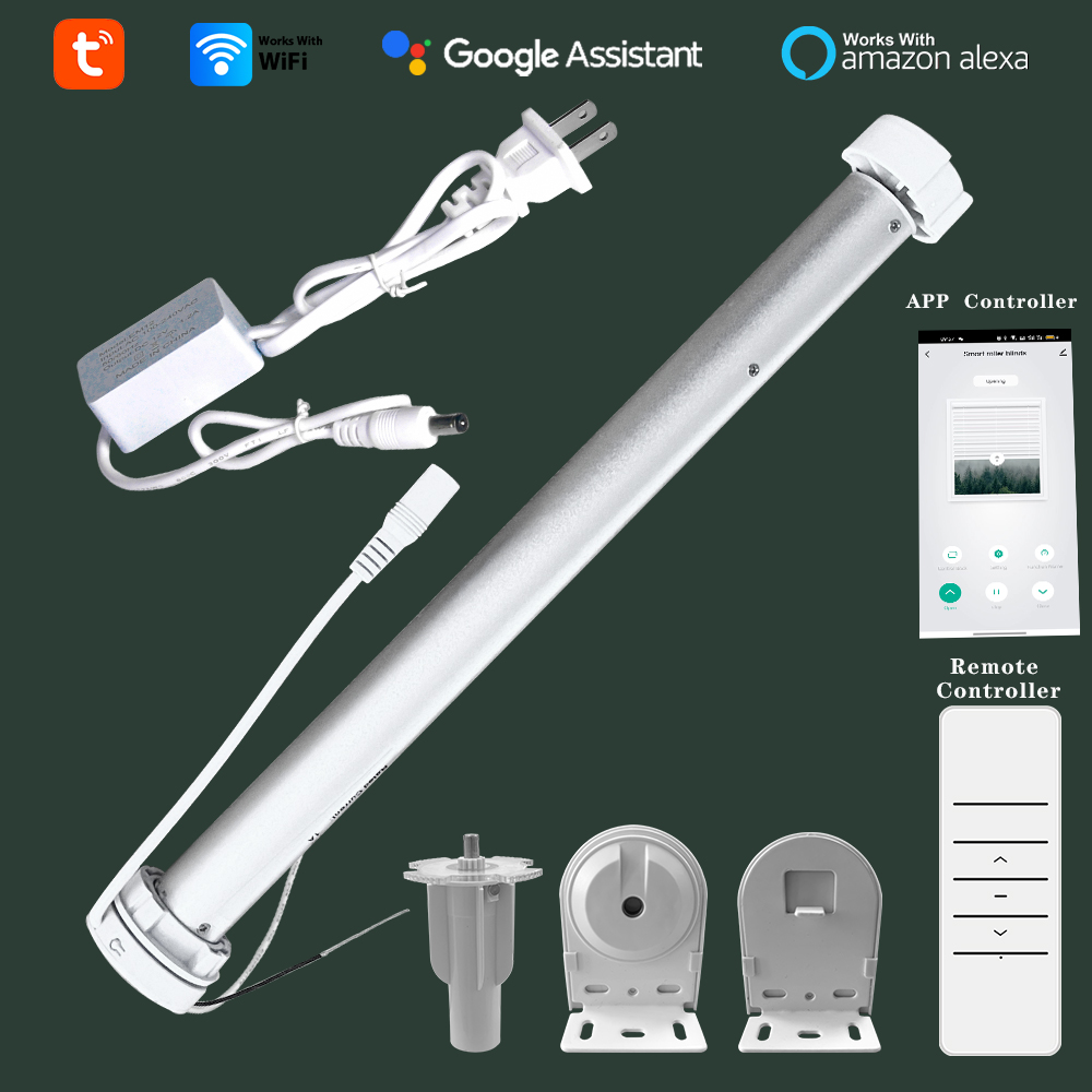 Smart Home Automation Kit - Tuya WiFi Mini Gemotoriseerde Rolgordijnmotor Smart