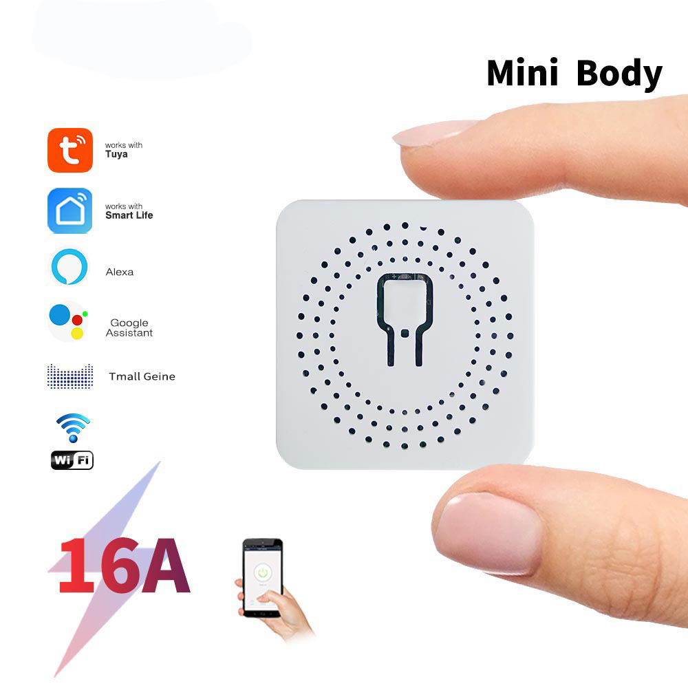 Smart Light Switch Wifi - 16A Tweewegbediening DIY WiFi Mini Smart