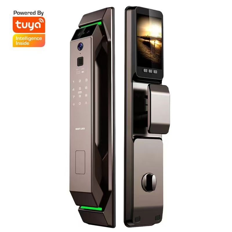 Smart Door Lock Wifi - 3D gezichtsherkenning vingerafdruk ontgrendeling toegangsdeur wachtwoord