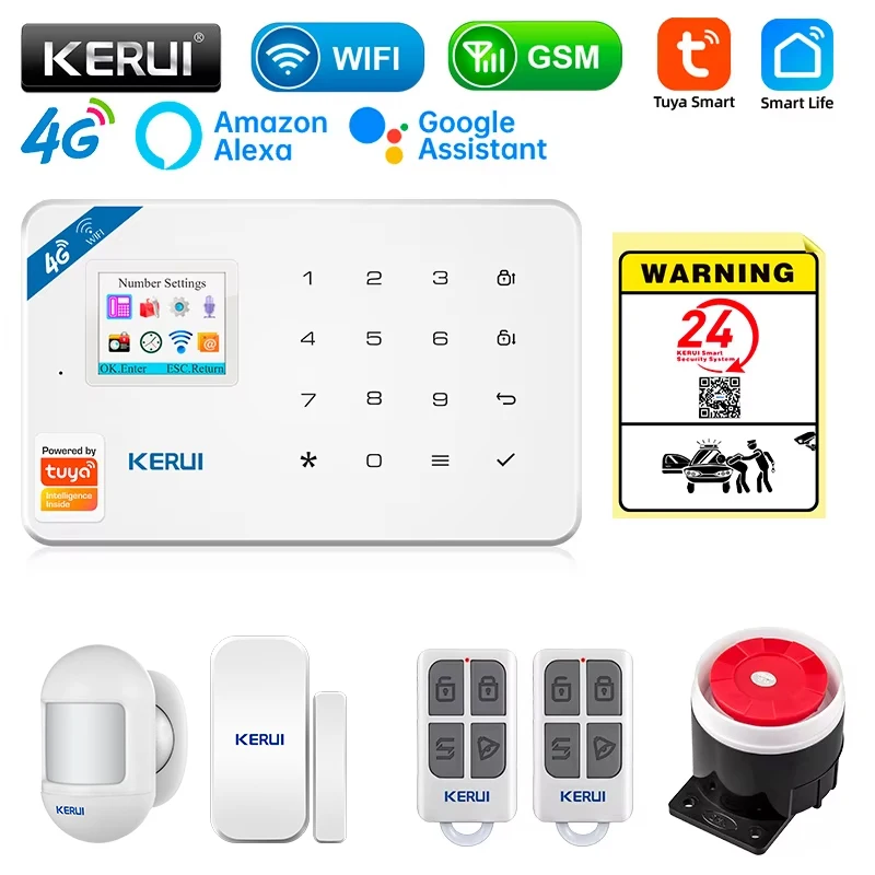 KERUI Alarmsysteem Kit W184 4G - Smart Home Automation Kit recensie en prijs