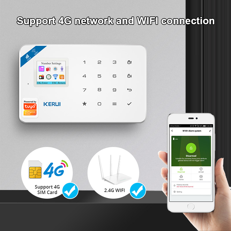 KERUI Alarmsysteem Kit W184 4G - Smart Home Automation Kit recensie en prijs